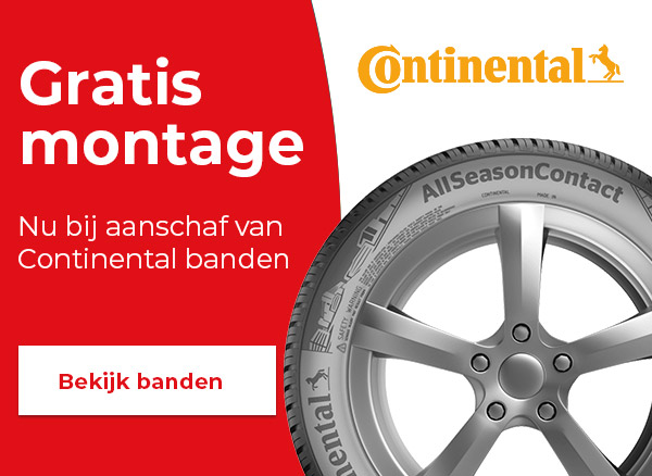 Gratis montage op Continental banden