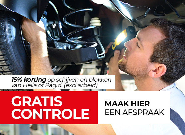 15% korting op remblokken Hella/ Brembo (ex montage)