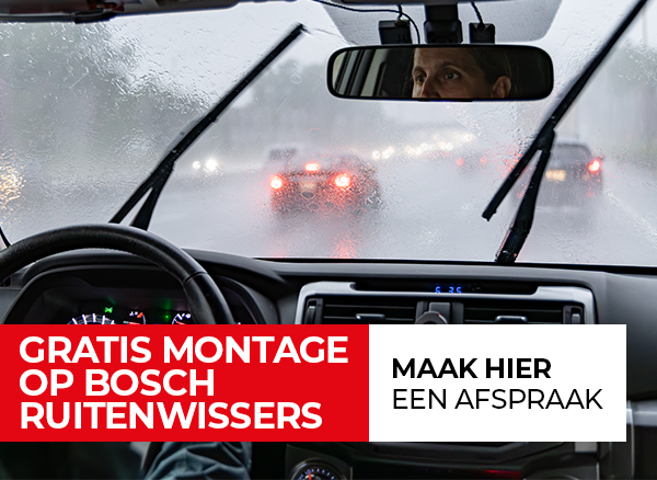 Slecht zicht? Bosch Ruitenwissers nu met gratis montage